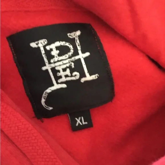 Ed Hardy Red Skull Graphic Sweater